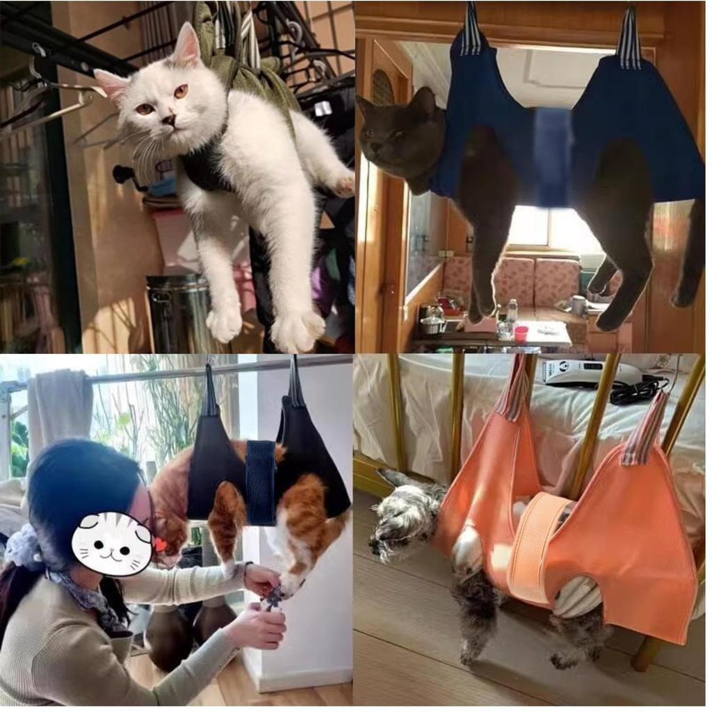 Dog and Cat Grooming Hammock Helper with Magic for Puppies and Nail Trimming with Nail Nail Restraint Soft for Pet Care [Senteria] Seal, Cats, Aid,