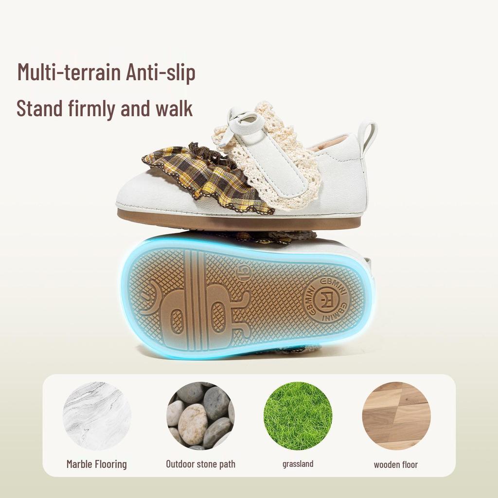 Yingbeimi Girls' First Steps Princess Shoes - 2026 Spring Collection for Kindergarten & Indoor Use