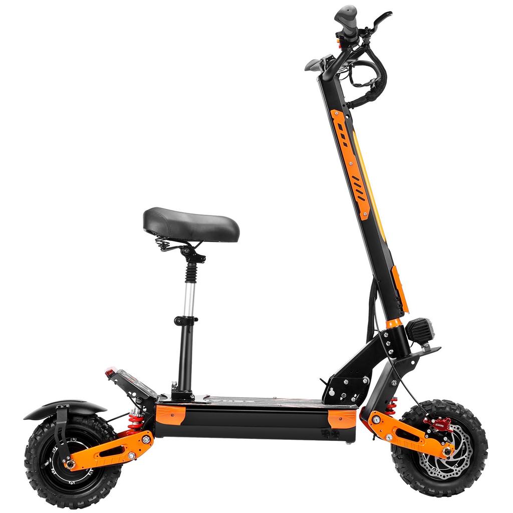 VREOM Z36 Patinete Eléctrico para Adultos 3800W Patinete Eléctrico Todoterreno Batería 60V28AH Neumáticos Todoterreno de 11 Pulgadas Doble Motor Patinete Eléctrico de Montaña