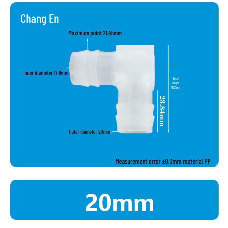 Plastic 90° Hose Connector Elbow Barb