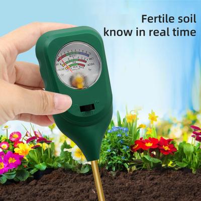 3-in-1 Bodentester Boden-pH-Fruchtbarkeitstest Hochpräzise Tragbar Keine Batterie erforderlich Gartenbau-Bodenfeuchtemesser Sensor Detektor
