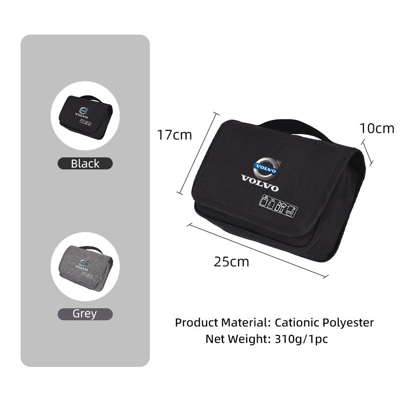 Car Makeup Box Toiletry Bag Travel Storage Case Accessories For Volvo XC60 S60 V40 V50 V60 XC40 V70 XC90 XV40 S70 XC70 Polestar JZ6