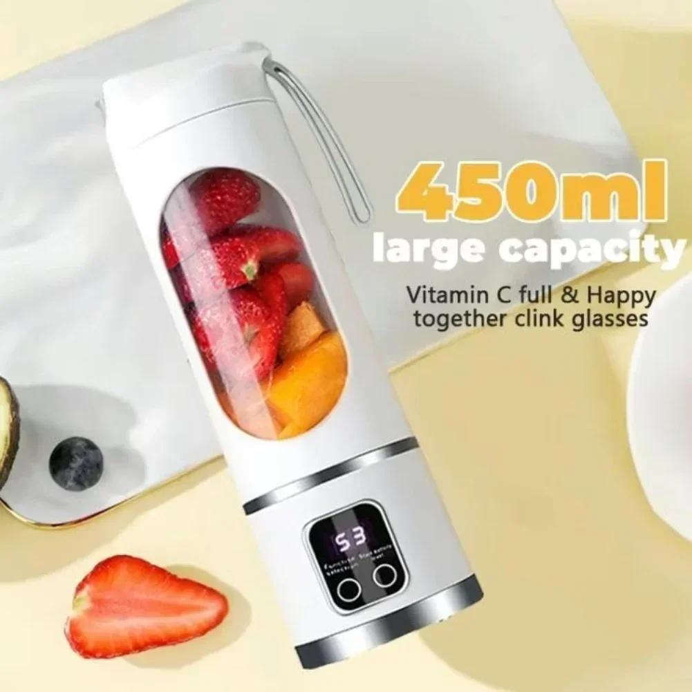2pcs/set Blender Cordless Portable Blender: Dual 1500mAh, 12 Blades For Smoothies & Juicing Kitchen Tools & Gadgets Stirrer Part