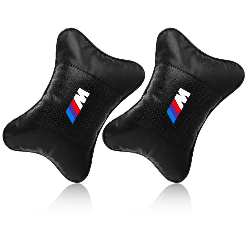 1Pcs Car Seat Headrest Auto M Logo Neck Pillow Car Accessories For BMW X6 X1 X2 X3 X4 X5 X7 E46 E39 E90 E36 E60 E34 E30 F30 E71 F10 F10 F11 F30