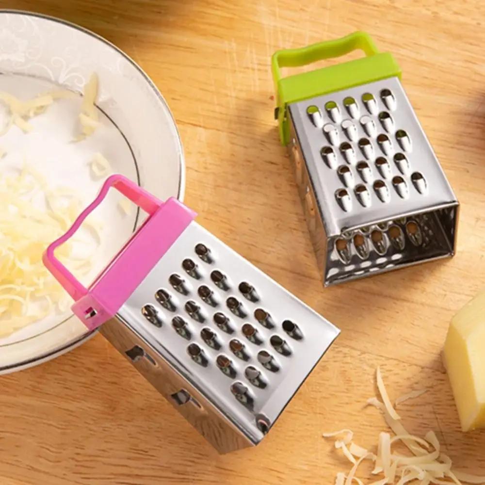Stainless Steel Mini Peel Cutter Fruit Ginger Garlic Four-Sided Cheese Slicers Handheld Grater Planer Kitchen Gadgets