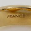 LOUIS VUITTON Over the Rainbow Ring M65256 Sparkling Double Finger Twist band gray Plated Gold #7.0(US Size) 31.9g Women Used