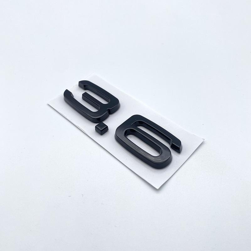 3D 2.4 3.6 4.2 Car Trunk ABS Badge Emblem For Car Rear Tailgate Fender Door Adhesive Badge for S A4 A5 A6 A7 A8 Q3 Q5 Q7