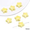 Yellow Hand-Painted Ceramic Cartoon Beads for DIY Bracelets, Necklaces, and Phone Chains