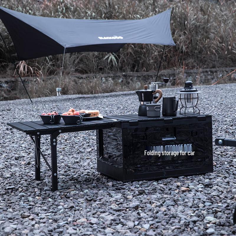 Foldable Outdoor Storage Box with Side Opening