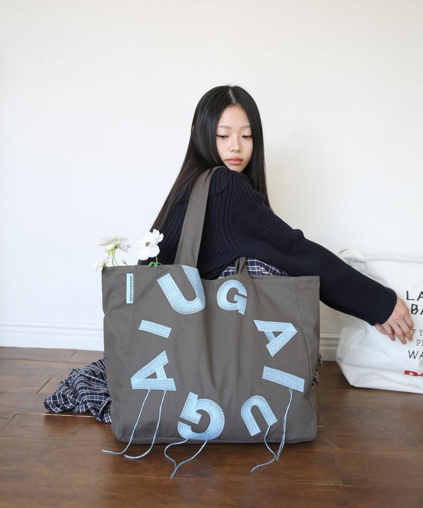 IUGA MAKARAS IUGA Big Shopper Bag (Burgundy / Charcoal / Navy)