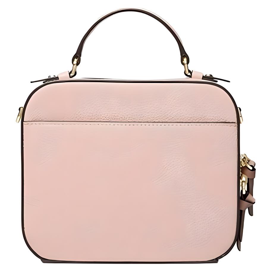 Michael Kors Mk Jet Set Medium Letter Logo Square Tote Bag Solid Color Leather Commuter Dating Crossbody Bag Women handbags Pink 32T0GT9C2L-SOFT-PINK