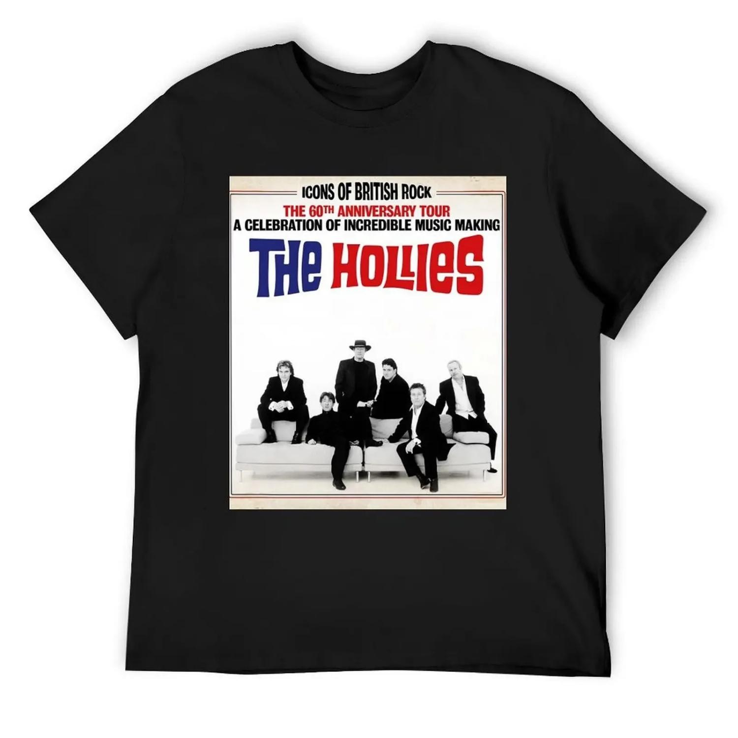 

Gift Idea The Hollies Gifts For Birthday T-Shirt graphic t shirts topping Short sleeve tee men XXXXXL чорний