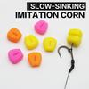 20pcs Carp Fishing Accessories Slow Sinking Imitation Corn Carp Lure Pop Up Boilie For Carp Fishing Hiar Chod Rig Feeder Tackle Yellow/Pink/Orange