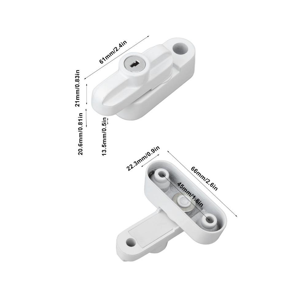 Proof Window Lock Zinc alloy Anti Theft Window Lock Secure Window Sash Lock Office