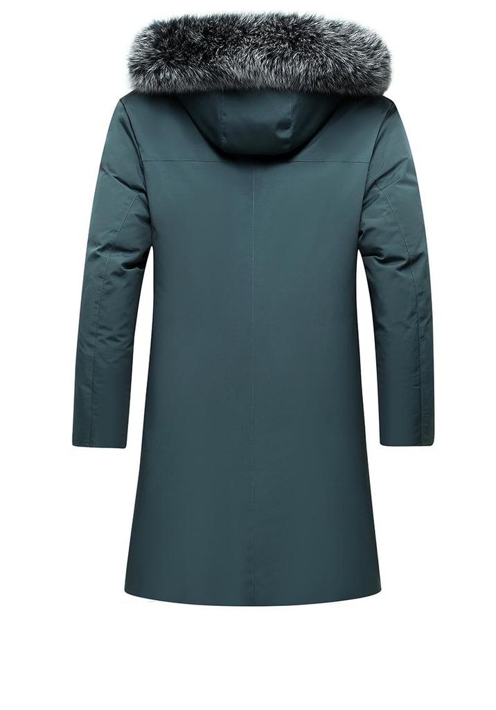 New Winter Hooded Down Jacket: Casual, Fashionable, Loose-Fit Mid-Length Coat for Couples