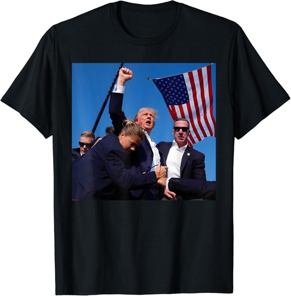 SALE Donald Trump Fight Fist 2024 Unisex T-Shirt Unisex T-Shirt S