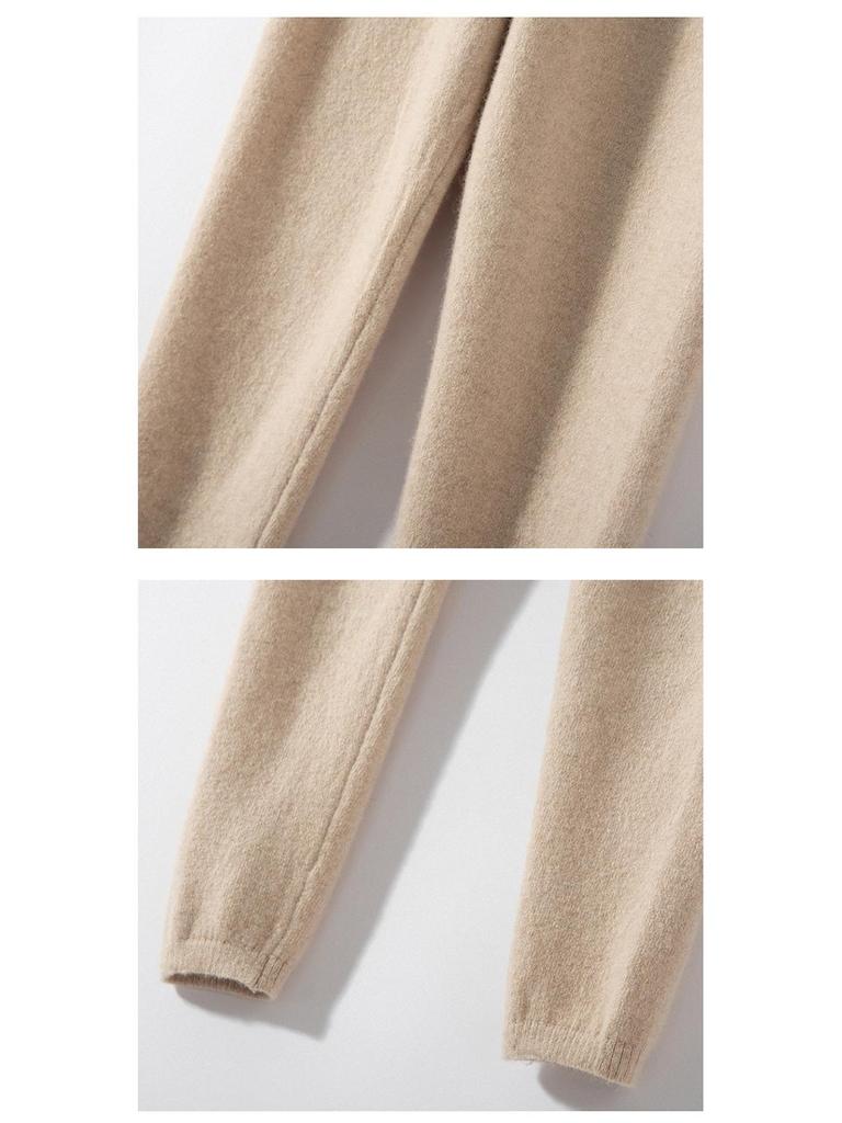 Women's Slim-Fit Thermal Knit Leggings - Solid Color, Thick, Lightweight, Cold-Resistant for Autumn/Winter Casual Wear.
