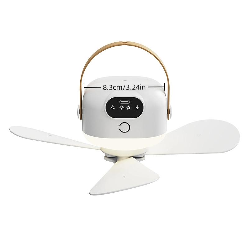 Wireless Remote Control Lighting Ceiling Fan Usb Bedside Dormitory Small Hanging Portable Night Light Electric Fan
