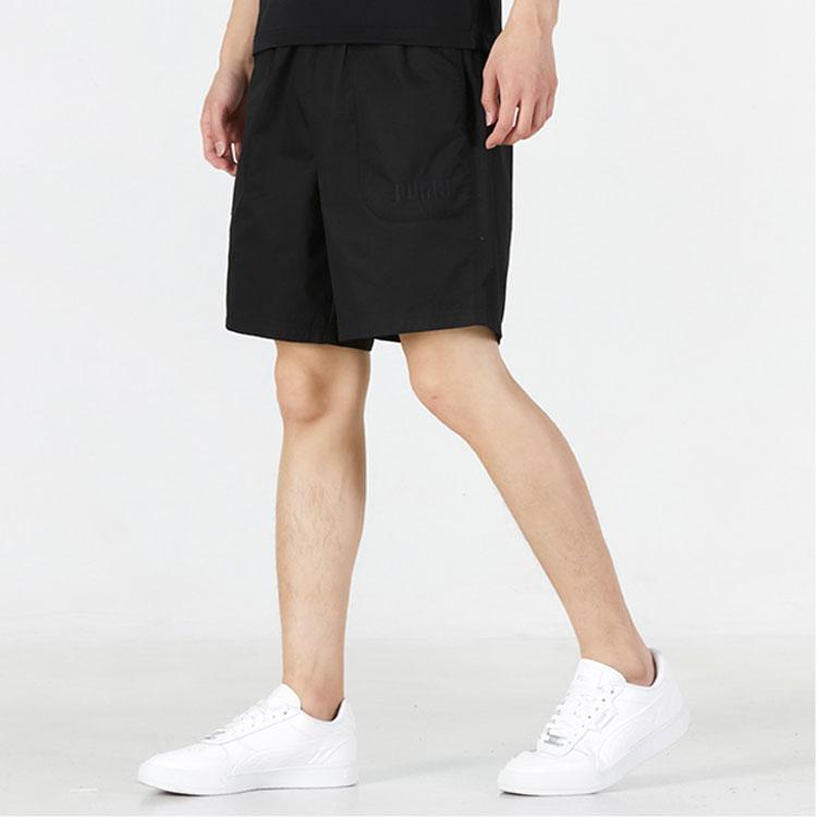 Puma Straight Leg Casual Shorts Men Bottoms Black 849527-01