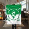 1Pc SV Werder Bremen Print Flannel Blanket High Quality Warm Comfortable Cover for All Seasons Perfect for Gifts Home Decor