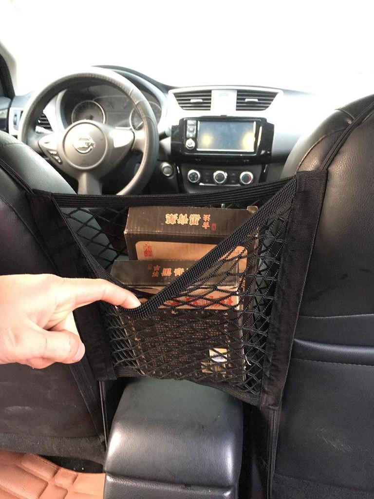Car Seat Mesh Pocket: Pet, Child, Front & Back Storage Bag