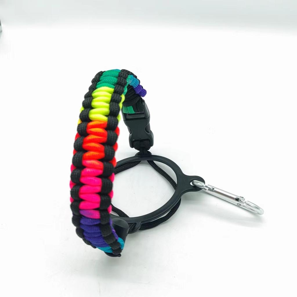 Water Bottle Accessories Paracord Rope Holder Wide Mouth Bottle Portable Rope Hand Strap Cup Carrier Color Cupful Rope