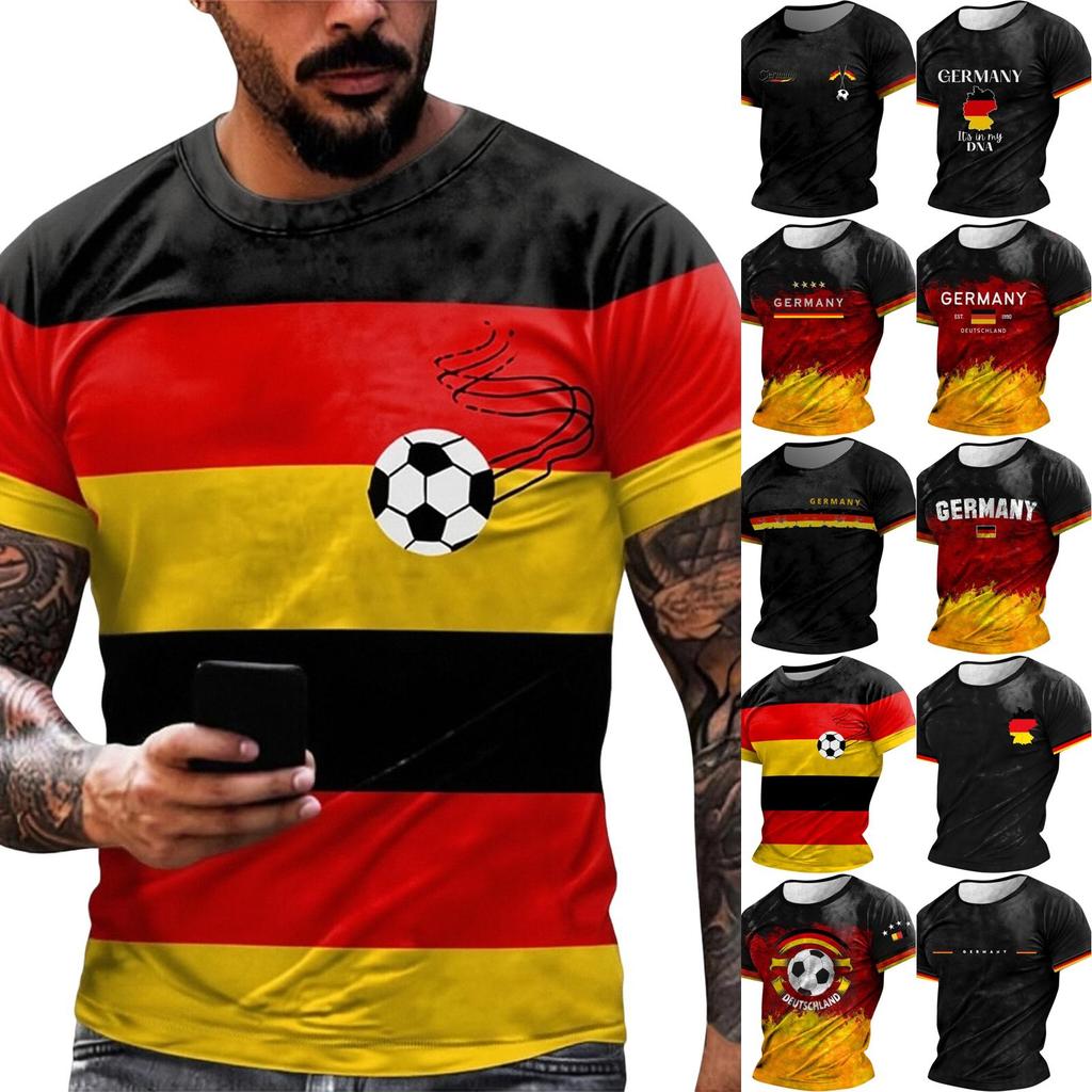 Men's Printed T-Shirt Men's Loose Casual Short Sleeve Top