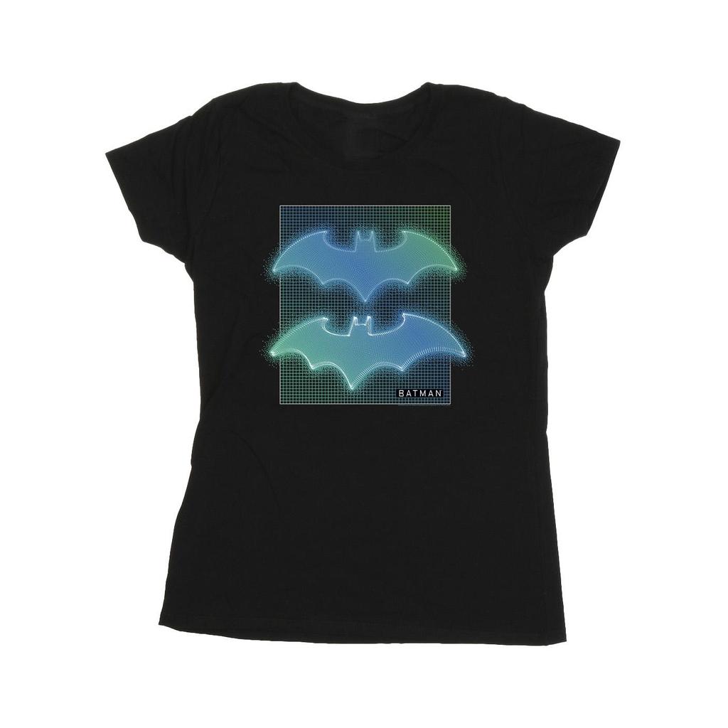 DC Comics Womens/Ladies Batman Grid Gradient Cotton T-Shirt