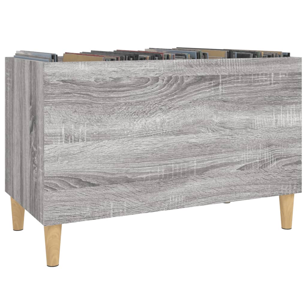 Record Cabinet Grey Sonoma 74.5 X 38 X 48 Cm Engineered Wood