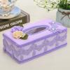 Rectangle Cloth Plastic Tissue Box Home Living Room Dining Table Decorate Lace European Style Originality Tissue Storage Boxes