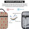 Navajo Azteken Ethnisch Isolierte Lunchtaschen Für Picknick Tribal Südwestlich Aufbewahrung Lebensmittelboxen Tragbare Thermische Kühler Lunchboxen