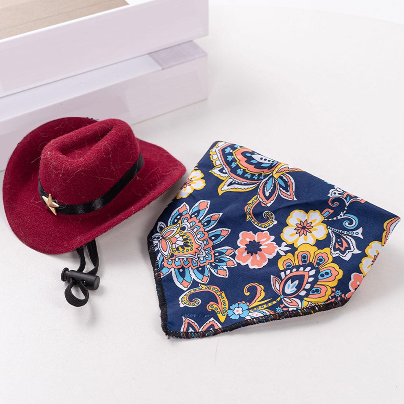 

Західна ковбойська шапка для домашніх тварин, мила та головний убір для собаки, сонцезахисна капелюх для маленьких та середніх собак S