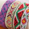 Watermelon Geometric Woven Bracelet Unisex Bracelet Adjustable Cotton Wristband Wrist Jewelry for Casual or Formal Wear