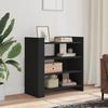 VidaXL Black Buffet 73.5x35x75 Cm Engineered Wood, Cabinet, Sideboard, Storage Cabinet, Cupboard, 848389