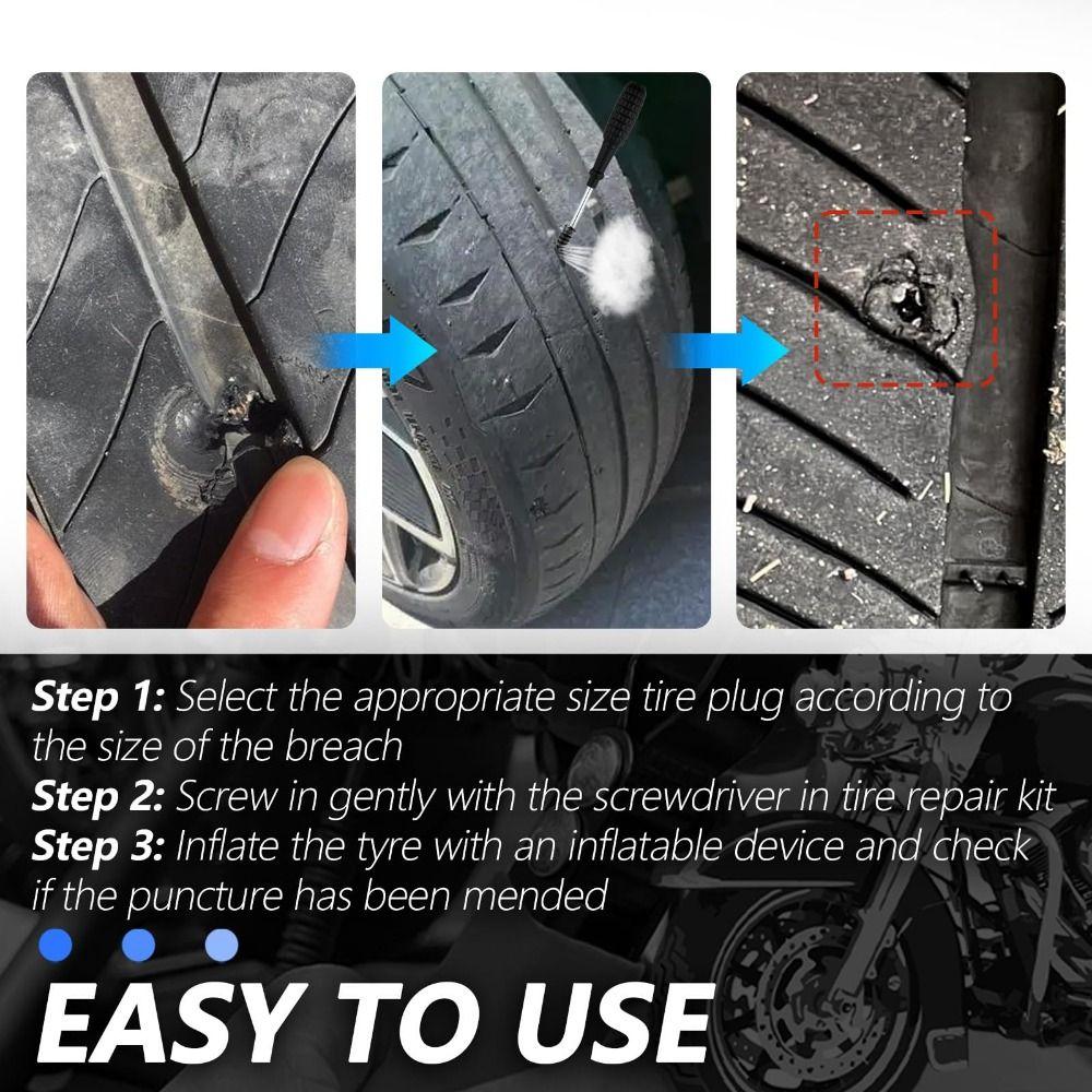40/100Pcs Self-Tapping Screw Vacuum Tire Repair Nail Tire Puncture Repair Nail Tire Repair Tools