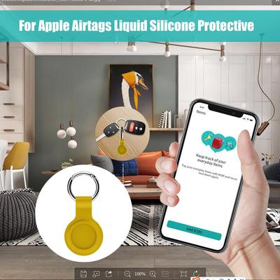 Silicone Case Shock-proof Protective Cover Skin Full Protection Shell Case Anti-scratch Sleeve For Apple Airtag Locator Tracker