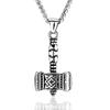 2025 Viking Hammer Pendant Necklace: Titanium Steel, European & American Fashion, Unisex Accessories