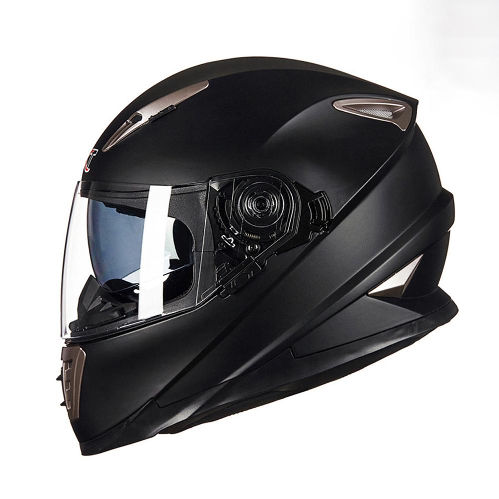 Full Face Motorcycle Helmet Dual Lens Winter Safety Anti-Fog Waterproof Motocross HelmetRiding Motorbike Helmet Men Women DOT