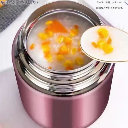 SOLLENT Vacuum Insulated Soup Jar, Thermos, Lunch Jar, Keeps Hot or Cold, 800/1000/1200ml Capacity, Food Container (1200ml, Rose Red)