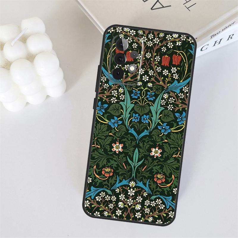 William Morris For Samsung Galaxy A56 A36 A26 A16 A05 A06 A22 A32 A52 A54 A34 A14 A55 A15 A53 A33 A35 Case