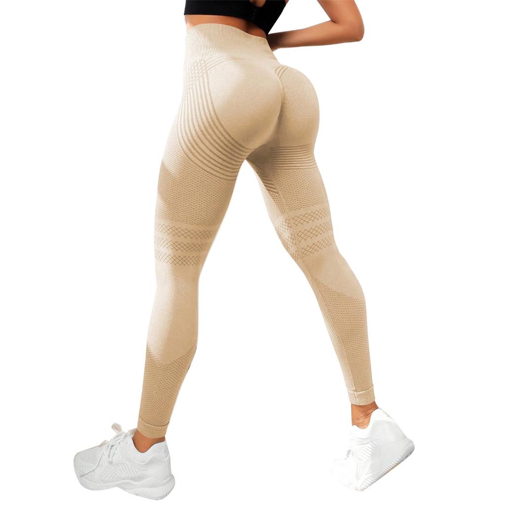Women's Casual Seamless Hip Lifting Fitness Pants With Tight Fit And High Waist, Seach Hip Yoga Pants