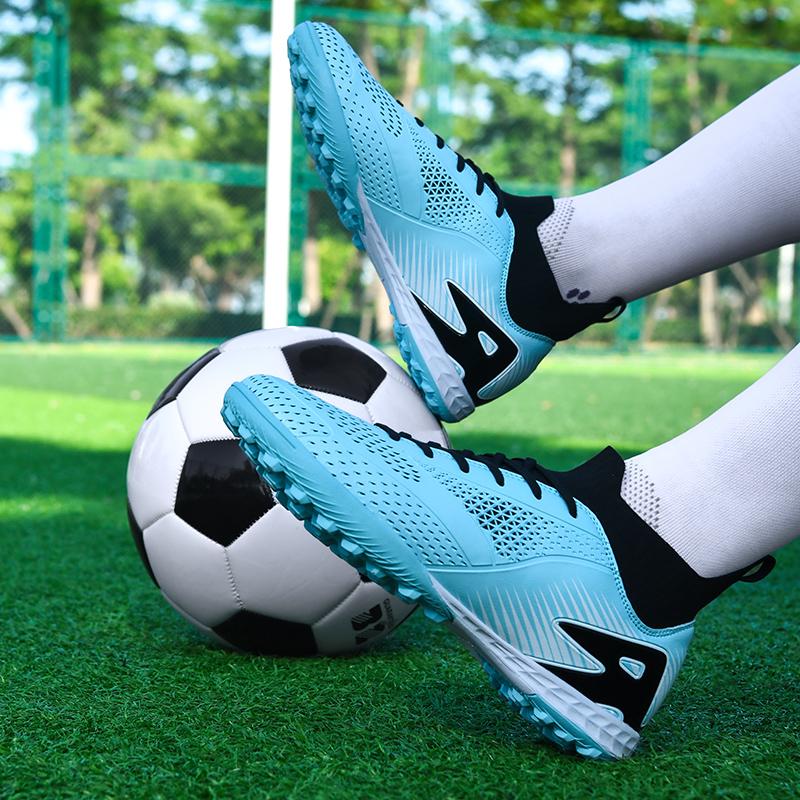 Men's/Women's Football Boots Rubber Soft Sole Short Nails Artificial Turf Youth Kids Football Shoes