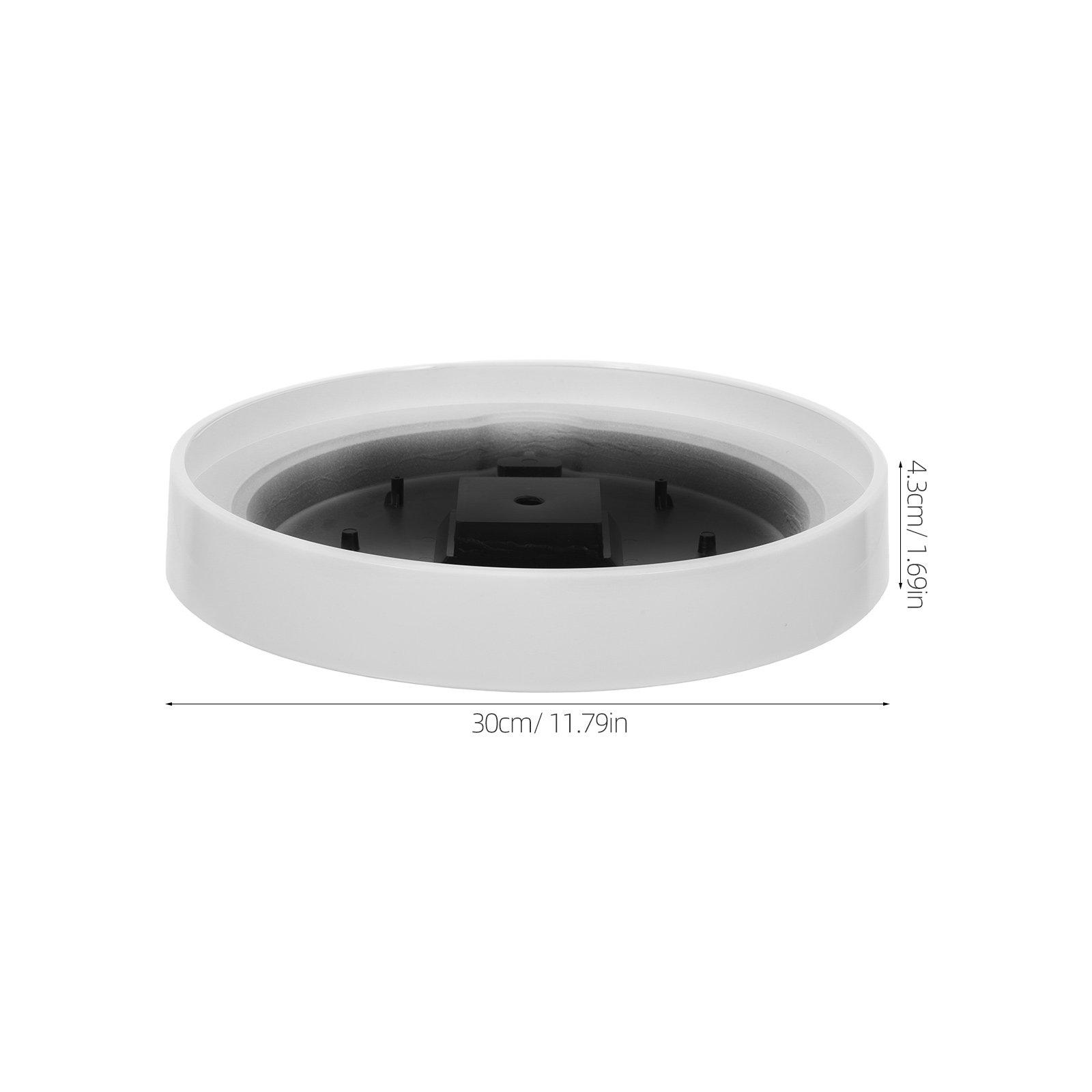 

Wall Clock Back Shell Cover 12 Inch Round Wall Clock Back Panel Frame Timekeeping Accessories for Home Or Office Repair, White білий