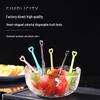 Disposable Heart-shaped Plastic Fruit Picks