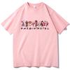 Camiseta Estampada Gráfica Hazbin Hotel Anima Cuello Redondo Manga Corta Unisex Moda Casual Algodón Camiseta Oversize Harajuku