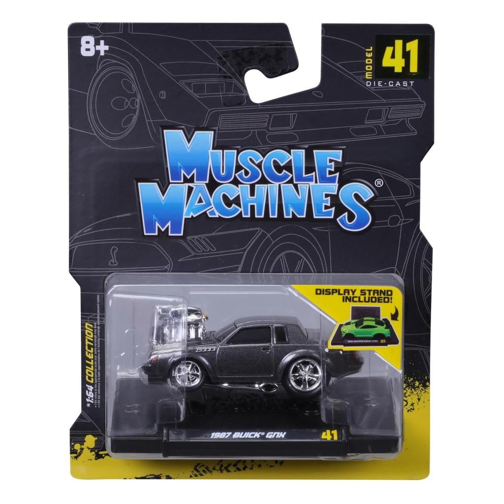 Maisto Scale Muscle Machines Series Diecast Model Car Buick GNX Black 1/64 6-8 (1987 - 15581)