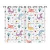 Curtain Tyrannosaurus Rex Skeleton Dinosaur Sunshade Digital Printing Blackout Curtain Punching