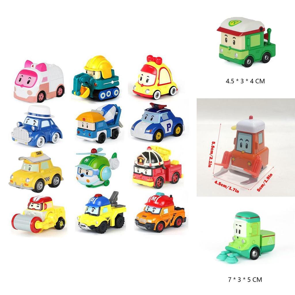 New 19 Styles Robocar Poli Mini Vehicle Car And Bus Toys South Korea Kids Gift