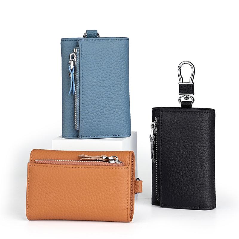 Genuine Leather Multifunctional Key and Coin Holder for Men and Women