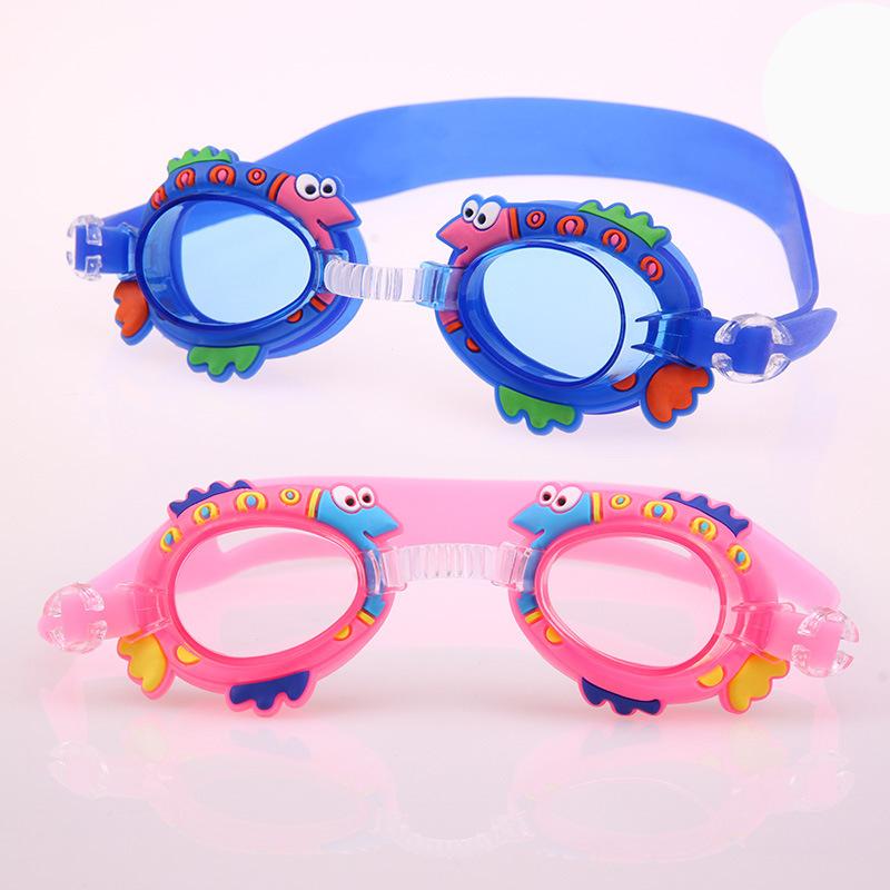 Children'S Swimming Goggles Waterproof And Anti Fog Silicone Learning Swimming Goggles Cute Cartoon Adjustable Diving Equipment